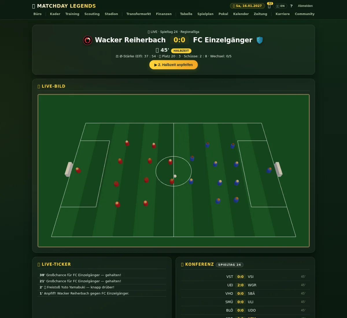 LIVE-Spieltag